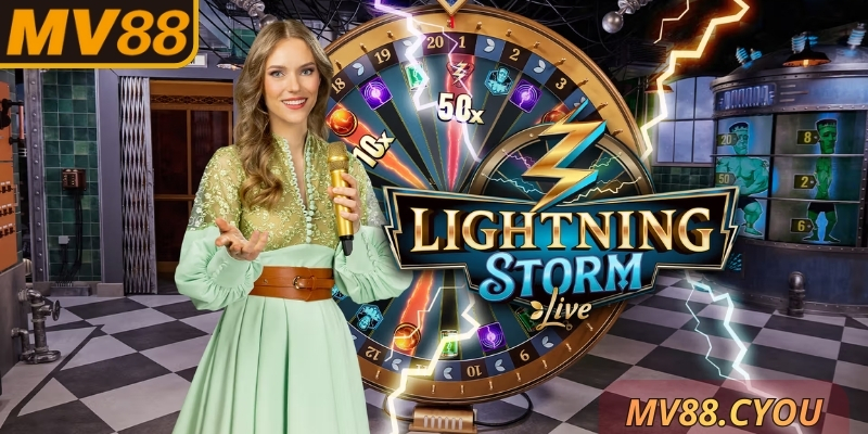 Lighting Storm MV88 mang đến không khí live casino bùng nổ