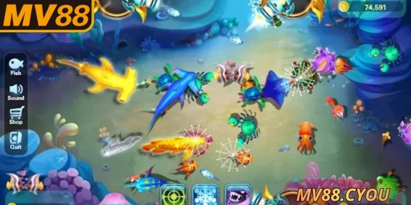 Điểm nhấn quay đèn kéo quân MV88