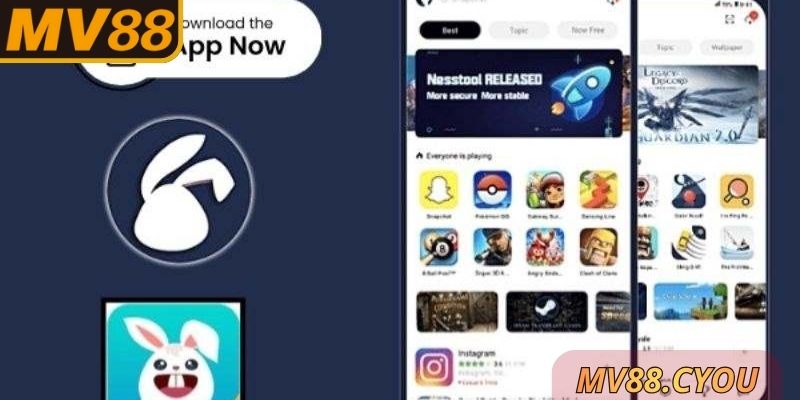 Chú ý tải app MV88